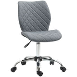 Ergonomic Mid Back Office Chair 360 Swivel Height Adjustable Home Office Grey