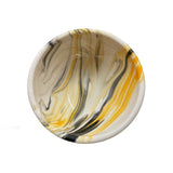 Handmade Ceramic Bowl Mocha Yellow&Brown 8cm