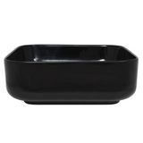 Basin Ceramic Square Black 38x38x13.5 cm