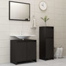 3 Piece Bathroom Furniture Set Sonoma Oak Engineered Wood