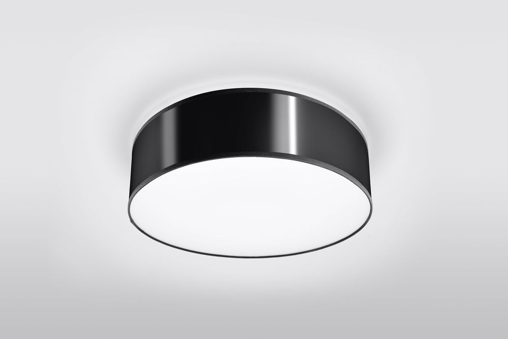 Ceiling Lamp ARENA 35 Black Round Shape Loft Design LED E27