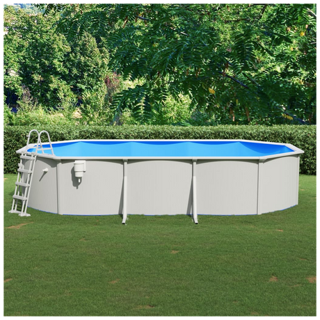 Swimming Pool with Safety Ladder 610x360x120 cm