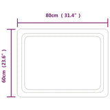 LED Bathroom Mirror 80x60 cm