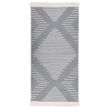 Rug Dark Grey 80x150 cm Cotton