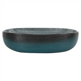 Countertop Basin Turquoise Oval 59x40x14 cm Ceramic