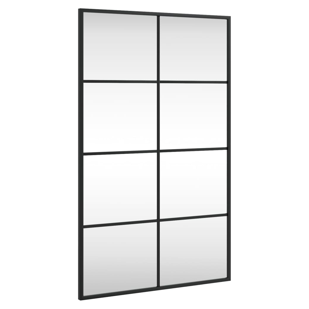 Wall Mirror Black 50x80 cm Rectangle Iron