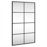 Wall Mirror Black 50x80 cm Rectangle Iron