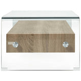 Coffee Table Clear 98x45x31 cm Tempered Glass