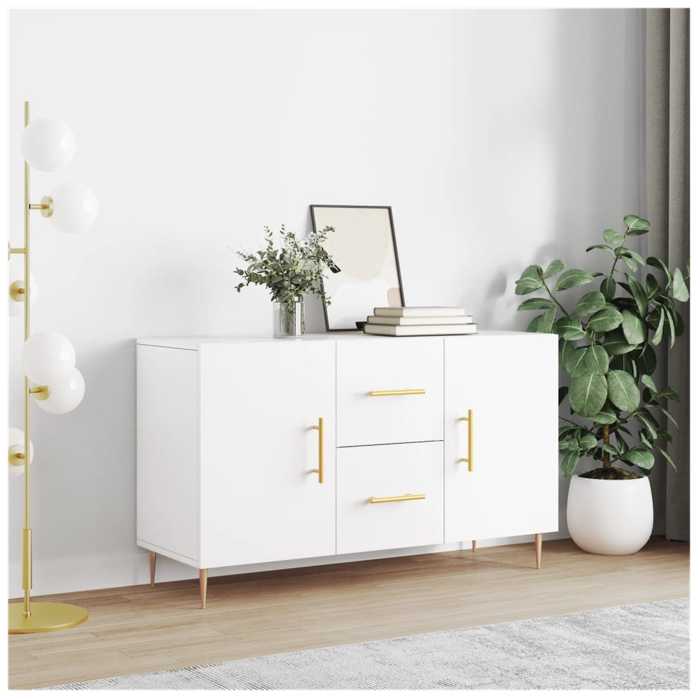 Sideboard White 100x36x60 cm Engineered Wood