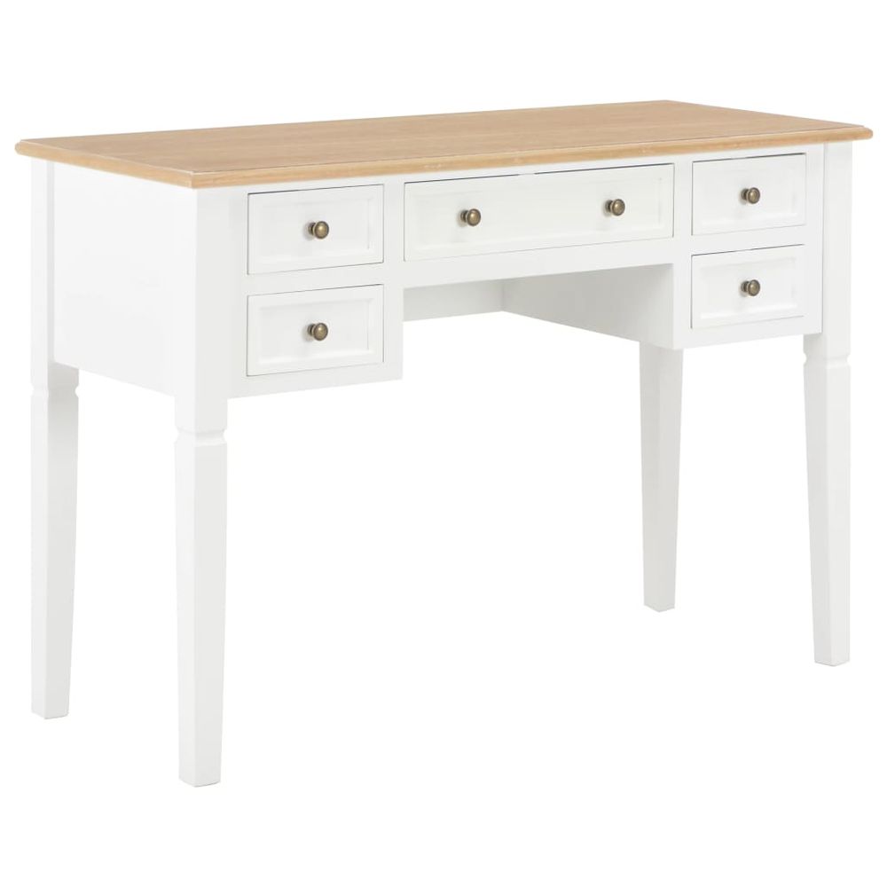 Writing Desk 109.5x45x77.5 cm with 5 Drawers