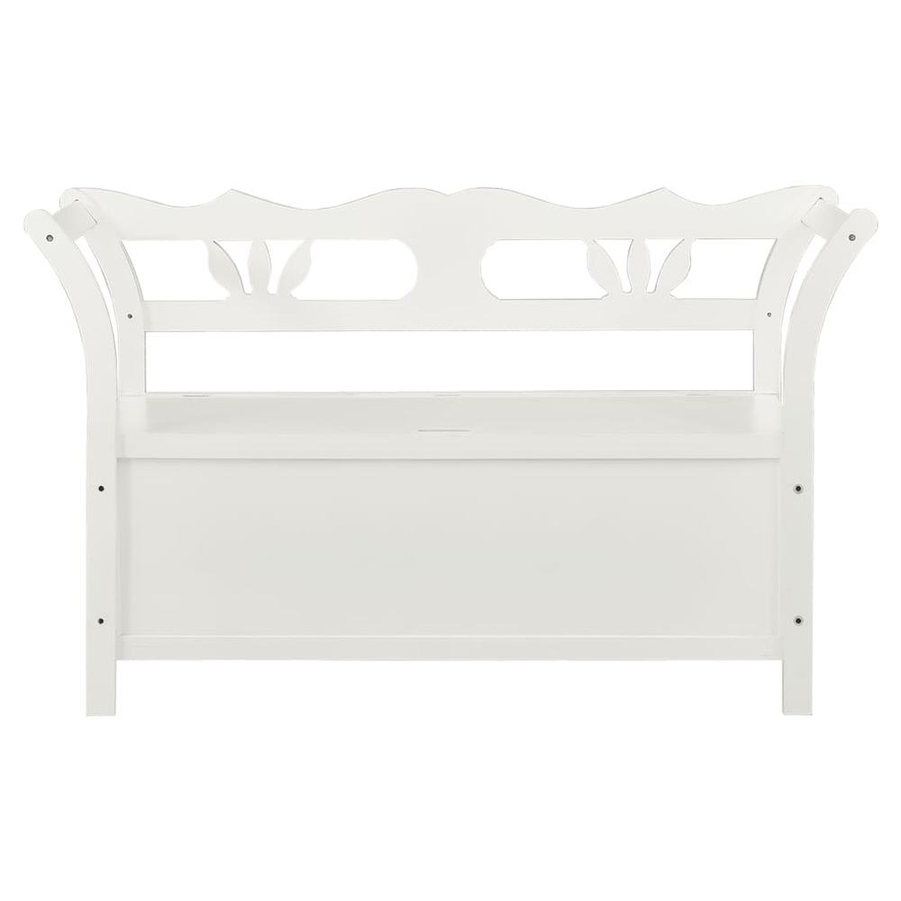 Bench White 107x45x75.5 cm Solid Wood Fir