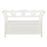 Bench White 107x45x75.5 cm Solid Wood Fir