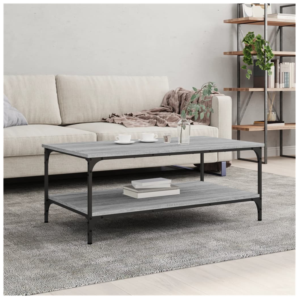 Coffee Table Grey Sonoma 100x55x40 cm Engineered Wood