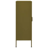 Storage Cabinet Olive Green 80x35x101.5 cm Steel