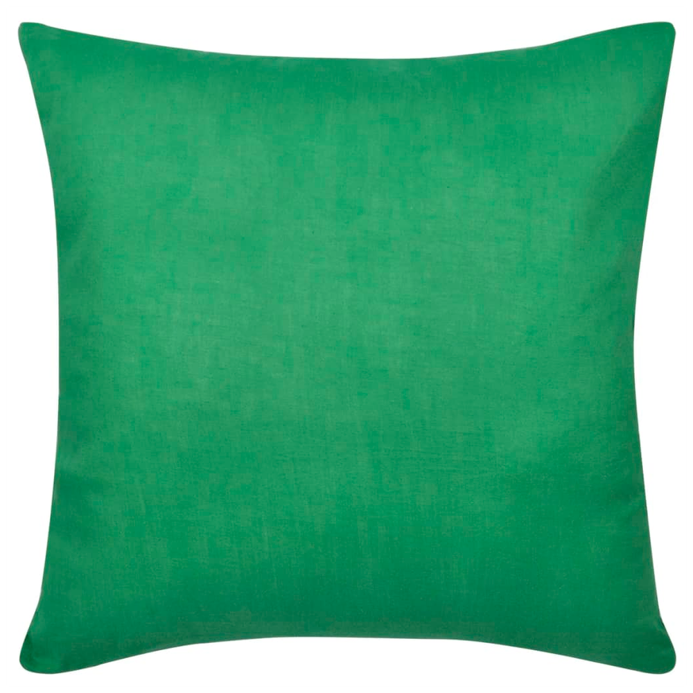 4 Green Cushion Covers Cotton 80 x 80 cm