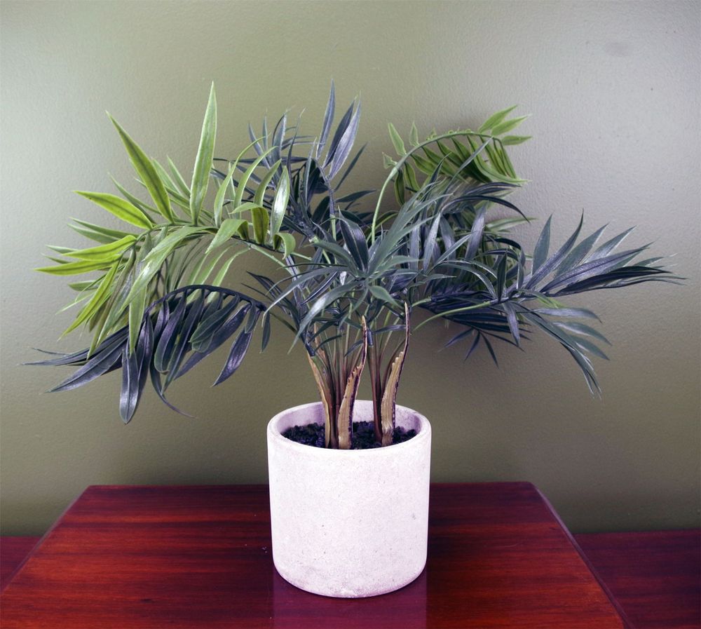 40cm Artificial Mini Tropical Palm in Decorative Planter