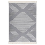 Rug Dark Grey 80x150 cm Cotton