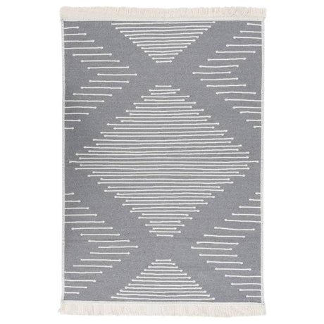 Rug Dark Grey 80x150 cm Cotton