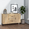 Sideboard Smoked Oak 100x36x60 cm Engineered Wood