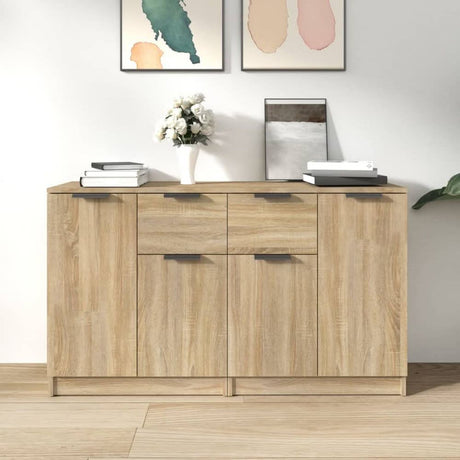 Sideboards 2 pcs White 60x30x70 cm Engineered Wood