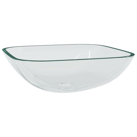 Basin Glass 42x42x14 cm Transparent