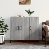 Sideboard Grey Sonoma 90x34x80 cm Engineered Wood