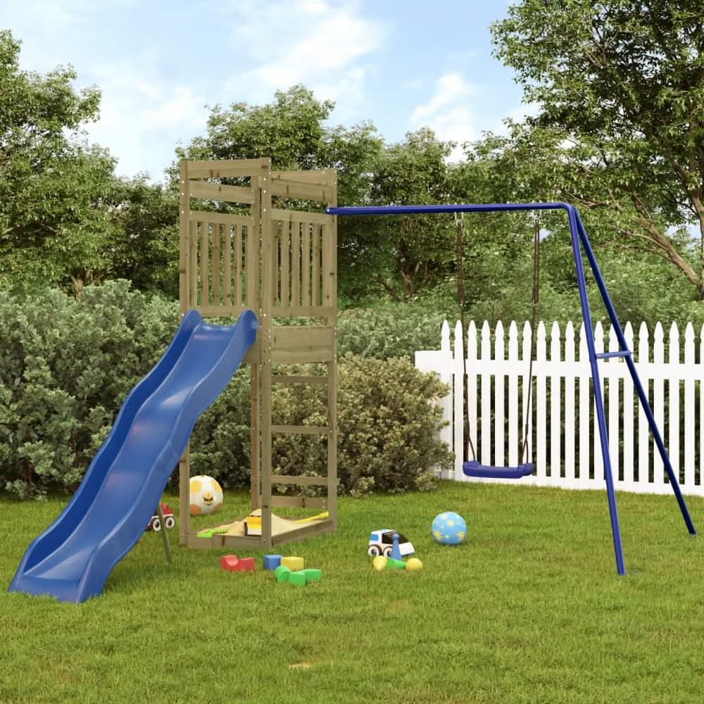 Outdoor Playset Solid Wood Pine