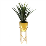 55cm Gold Planter with Matching Stand