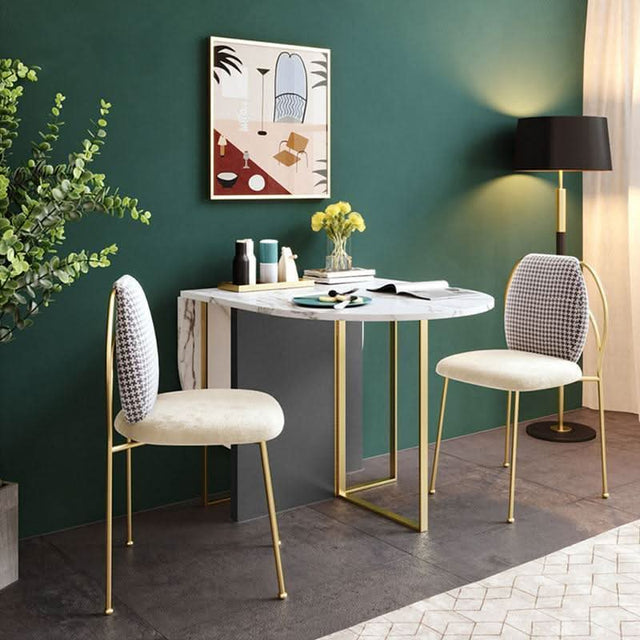 COSCO Modern Folding Dining Table, Green & Grey, Clearance | Weilai Concept