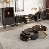 Bblythe Nesting Coffee Table, TV Stand, Black | Weilai Concept